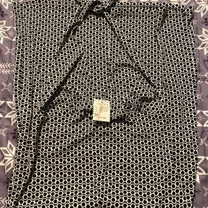 Black and White Long Halter Summer Dress